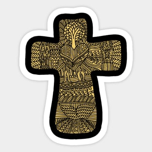 The Cross of the Lord and Savior Jesus Christ. Sticker